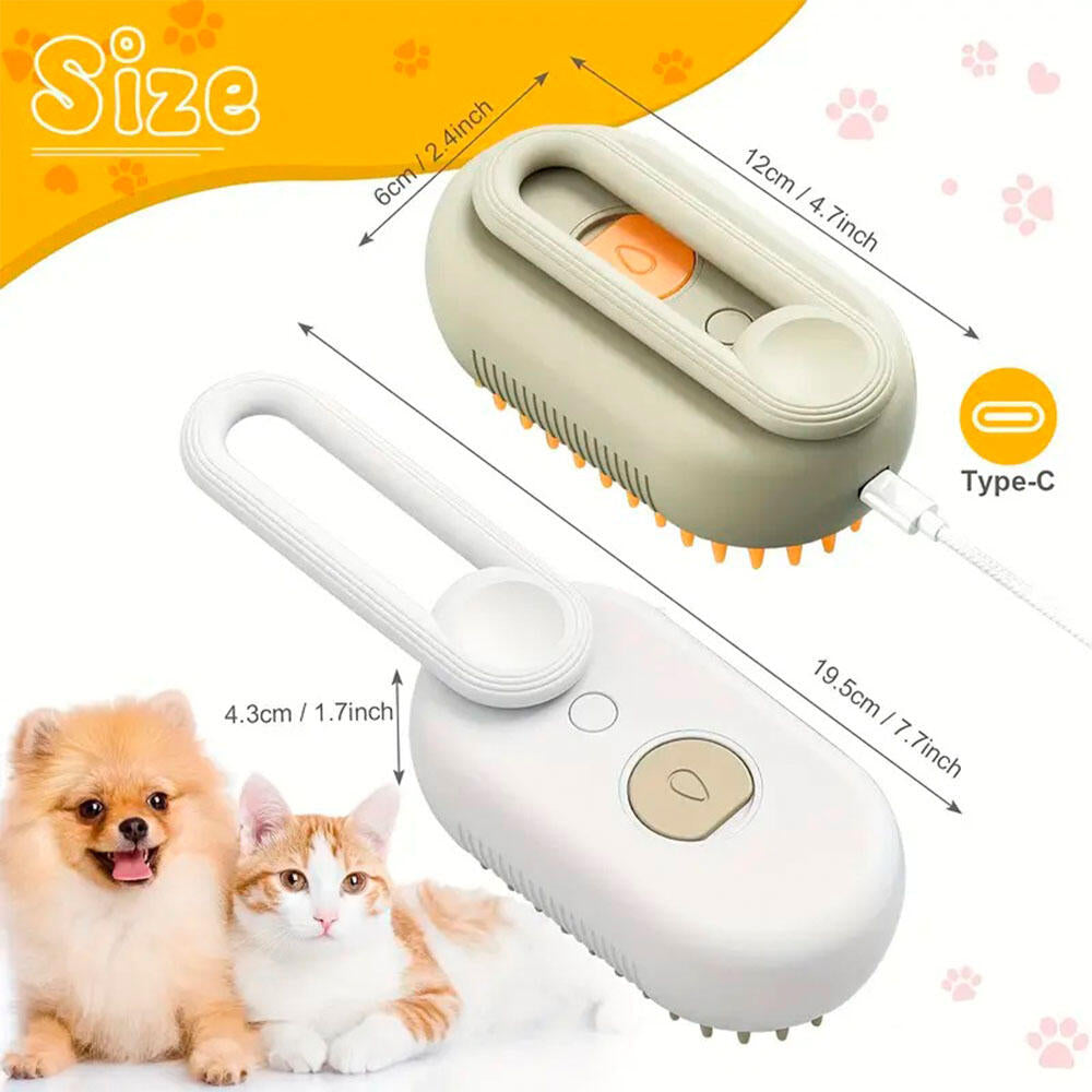 Cepillo de Vapor para Mascotas 3 en 1
